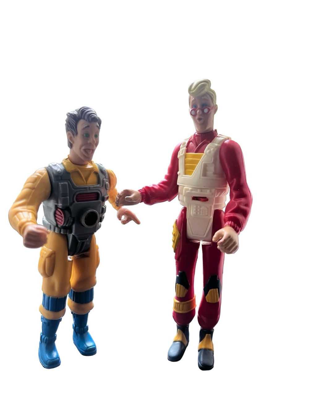 Vtg 2 Kenner 1988 The Real Ghostbusters Egon & Peter Screaming Heroes Figures